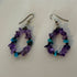 Southwest Style Amethyst and Turquoise Sterling earrings