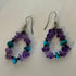 Southwest Style Amethyst and Turquoise Sterling earrings
