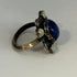 Southwest Style Sterling with Dendroic and Moonstone Ring Size 9