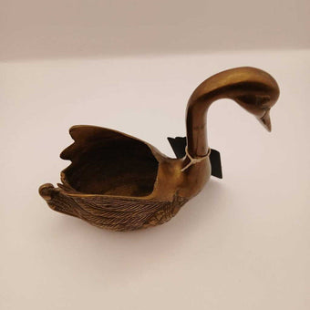 Brass Swan Planter