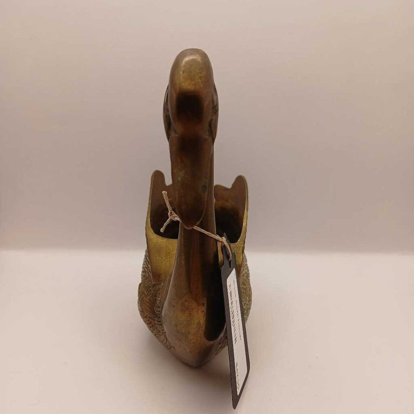 Brass Swan Planter
