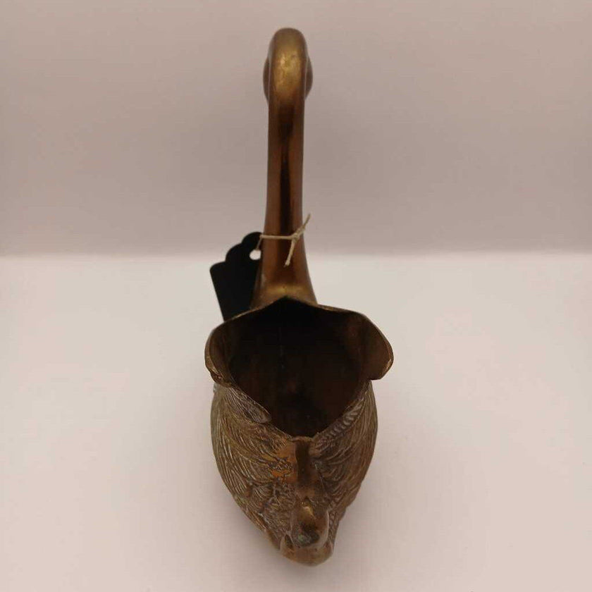 Brass Swan Planter