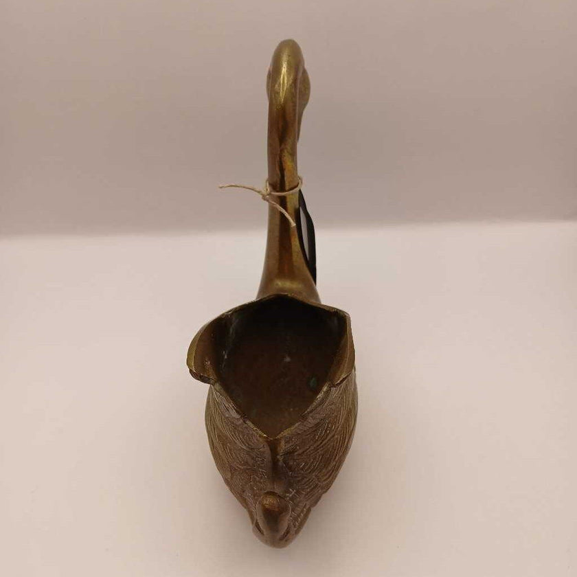 Brass Swan Planter