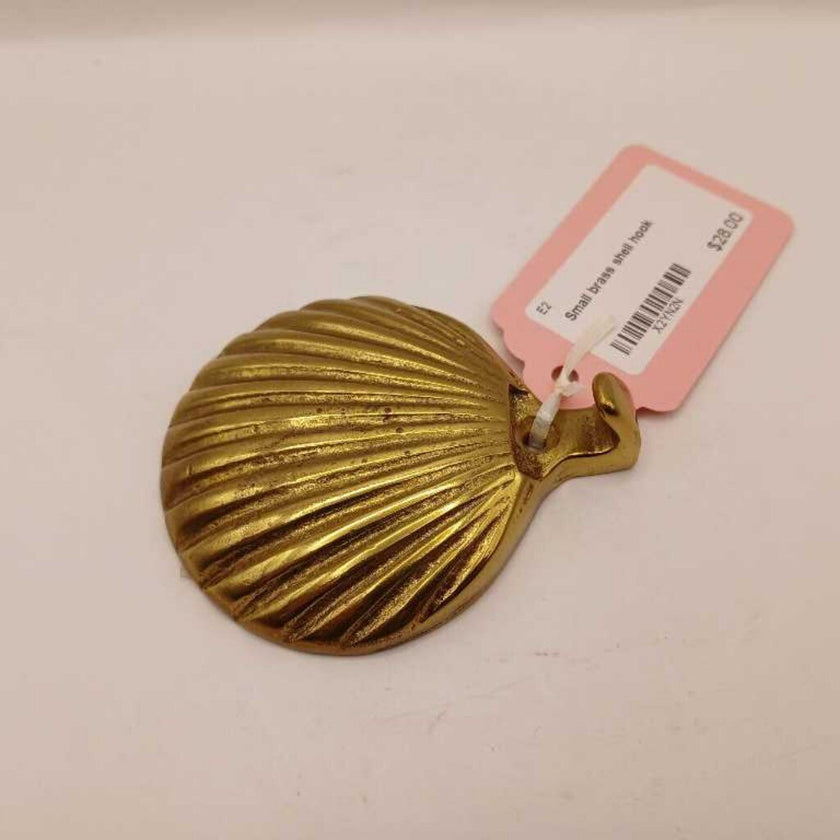 Small Brass Shell Hook