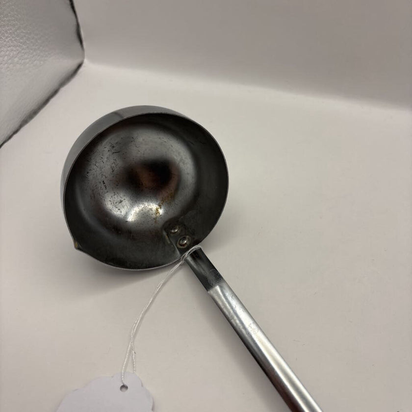 Vintage Rare Cookware Ladle White Handle with Mushrooms