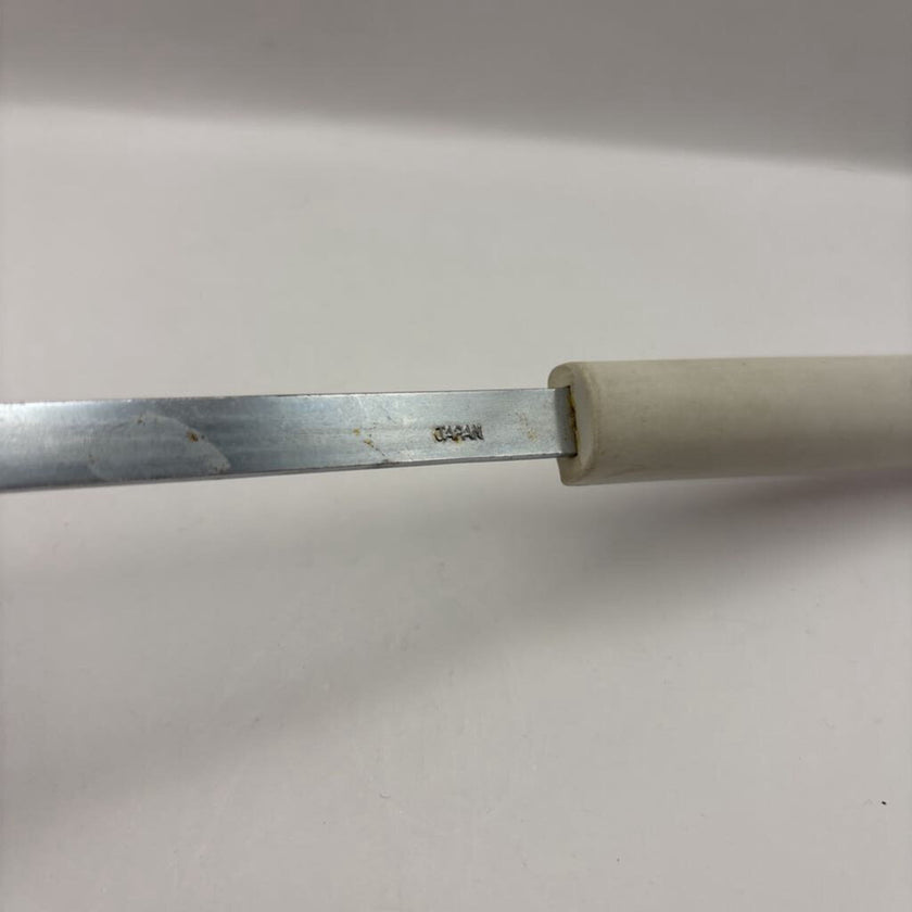 Vintage Rare Cookware Ladle White Handle with Mushrooms