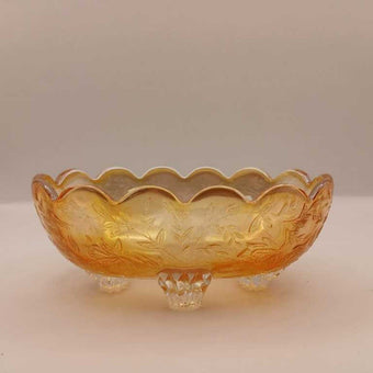 1950s Jeannette Floragold Louisa 4 Toed Candy Dish