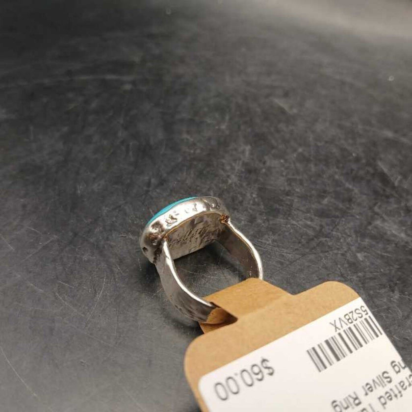 Handcrafted Turquoise 925 Sterling Silver Ring