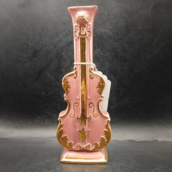 (MCM) Goldra Gold-Gilt Violin Wall Pocket Vase