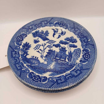 Made in Occupied Japan Blue Willow Transferware Plates (2) (P)
