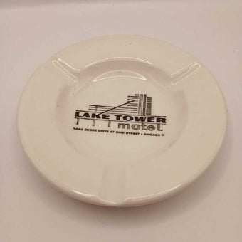 MCM 1960s Lake Tower Motel Ashtray (P)