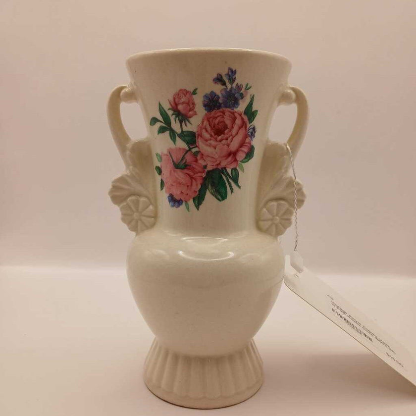 Vintage Royal Copley Vase w/Pink Roses Circa 1950's (M)