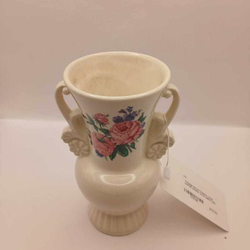 Vintage Royal Copley Vase w/Pink Roses Circa 1950's (M)