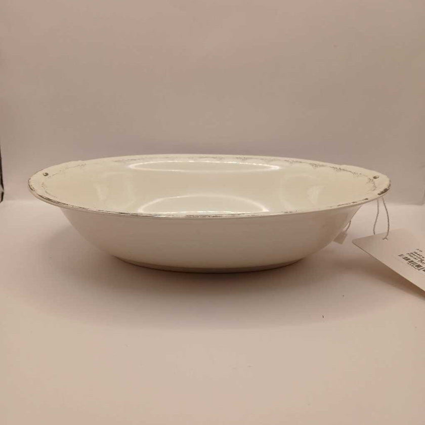 1940's Homer Laughlin Oval Serving Bowl w/Patchwork Floral (M)