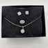 4 piece setsterling silver & zirconia , Ring, necklace & earrings