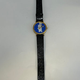 Vintage Pillsbury Dough Boy Watch leather band ( never worn)