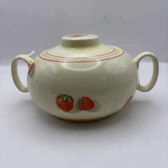 cavitt shaw 1940s era shortcake pattern sugar and creamer set