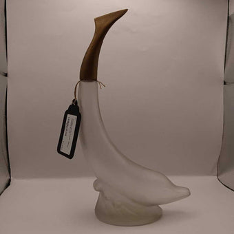 Vintage Avon Large Glass Dolphin Bottle
