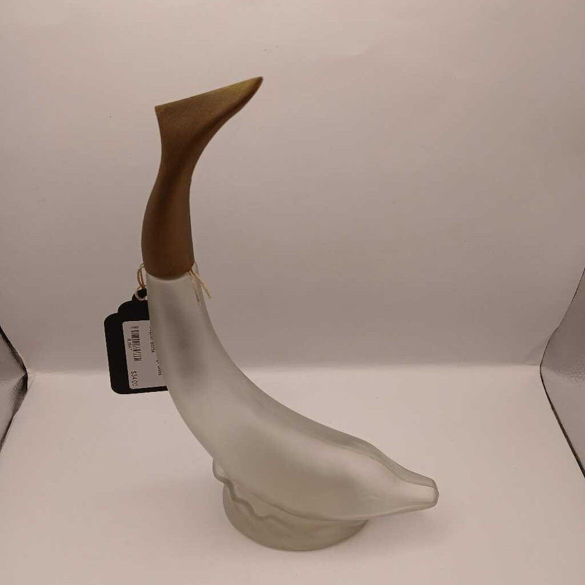 Vintage Avon Large Glass Dolphin Bottle