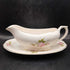 Vtg Canonsburg Gravy Boat with Saucer Rose Bouquet 22K trim - 2 pieces