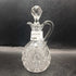 Vtg cut glass cruet with stopper