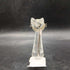 Vintage Swarovski Crystal Tall Cat Flexible Tail 7634 NR 070 Retired RARE