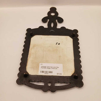 Vintage Cast Iron and Tike Patriotic Eagle Trivet (P)