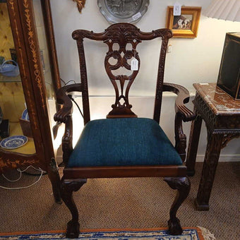 Carved Mahogany arm chair