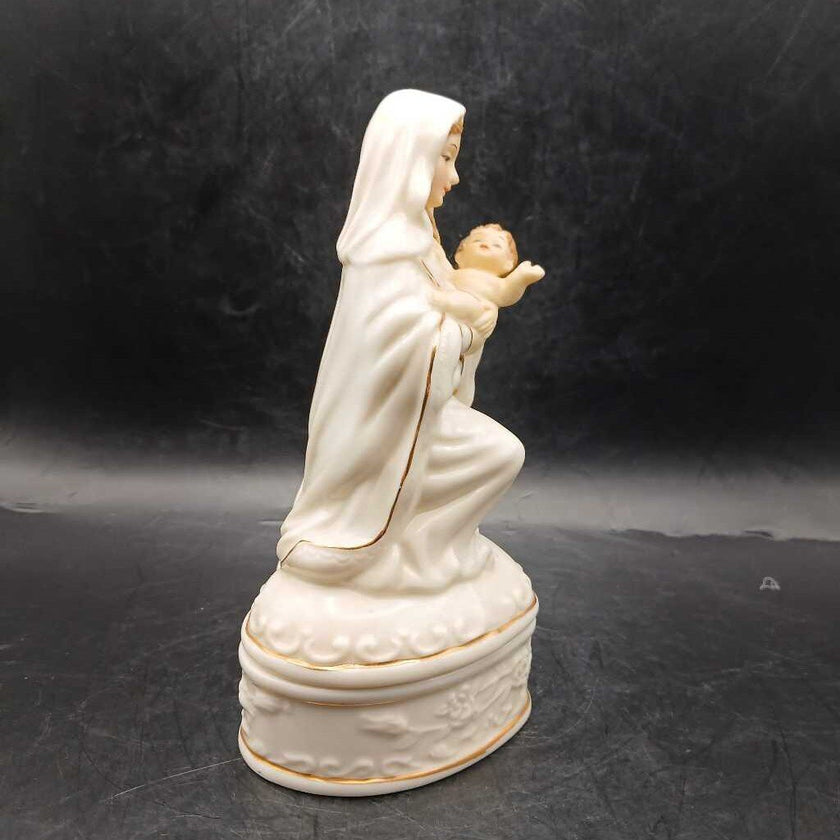Mother and Child Trinket Box w/Rosary