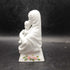 Madonna and Child Porcelain Bisque Figurine with applied pink roses at base