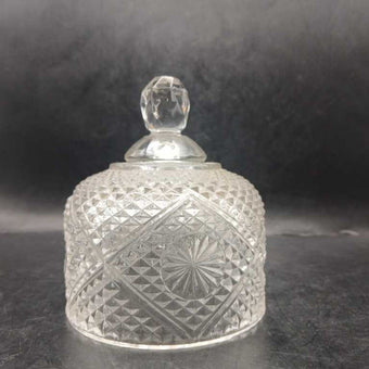 1970's Avon Fostoria Dome Covered Butter Dish/Cheese Ball Keeper
