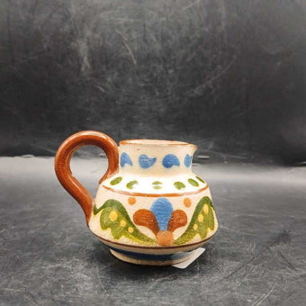 Vintage Devon / Torquay Motto Ware 6.5cm Cream Jug - 'Straucht Frae The Coo'