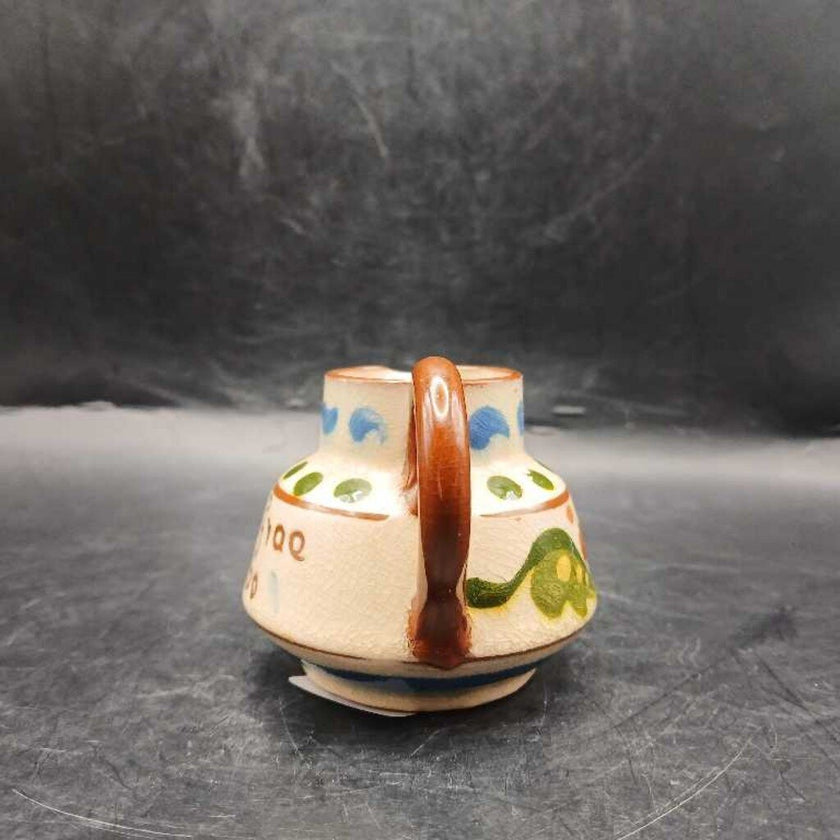 Vintage Devon / Torquay Motto Ware 6.5cm Cream Jug - 'Straucht Frae The Coo'