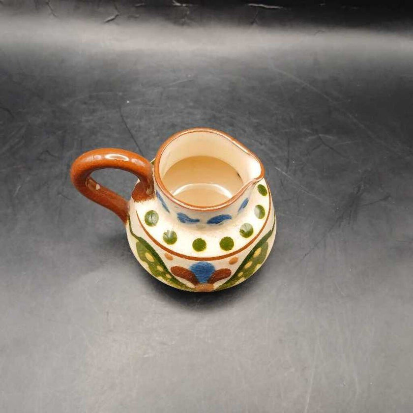 Vintage Devon / Torquay Motto Ware 6.5cm Cream Jug - 'Straucht Frae The Coo'