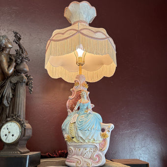 Italian Capodimonte Porcelain table lamp