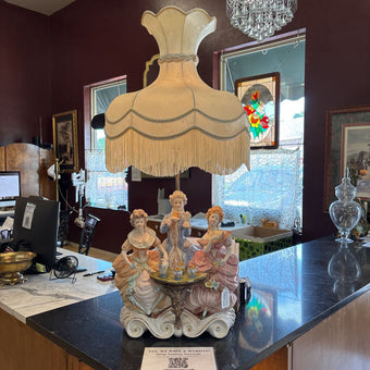 Italian Capodimonte Porcelain table lamp