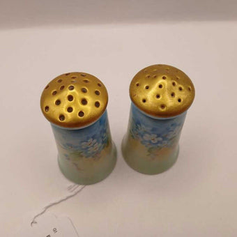 Blue floral salt and pepper shakers