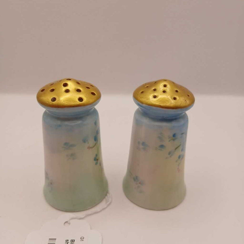 Blue floral salt and pepper shakers