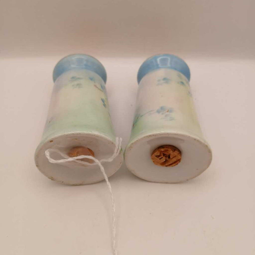 Blue floral salt and pepper shakers