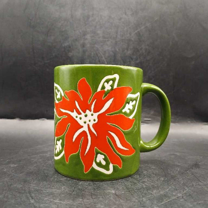 Vintage Waechtersbach West Germany 'Poinsettia' Mug