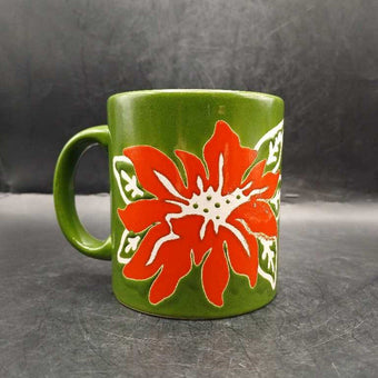 Vintage Waechtersbach West Germany 'Poinsettia' Mug