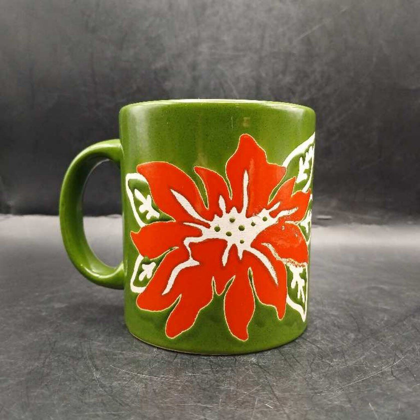 Vintage Waechtersbach West Germany 'Poinsettia' Mug