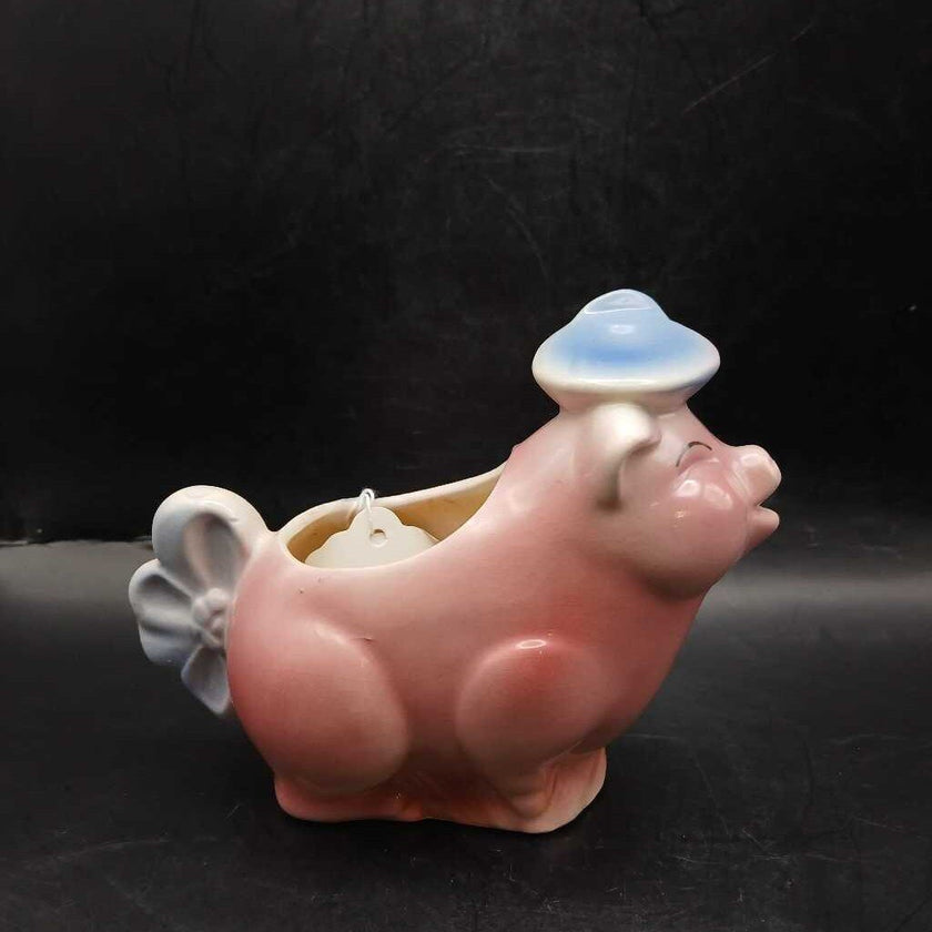 Vintage Shawnee Pink Pig Creamer