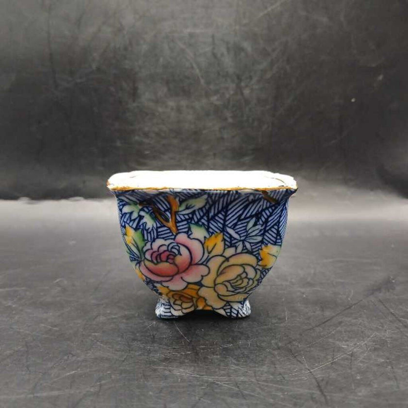 Vintage English Blue Floral Chintz (Open Sugar)