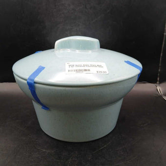 MCM Santa Anita Ware Blue 2 QT Covered Casserole Dish