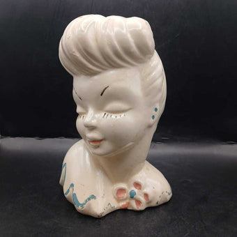 1940's LADY HEAD VASE Glamor Girl Betty Grable