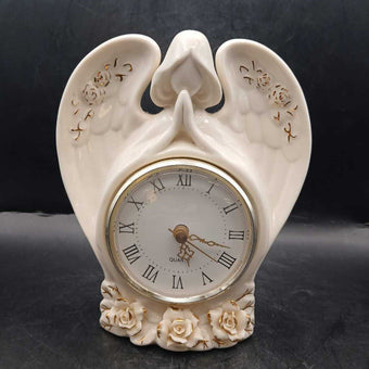 Avon Porcelain Praying Angel Shelf Clock