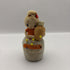 Vintage Girl Figurine Pin Cushion / Tape Measure, Made in Japan