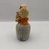 Vintage Girl Figurine Pin Cushion / Tape Measure, Made in Japan