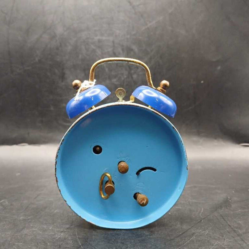 Vintage Cinderella Blue Mini Alarm Clock ( West Germany)